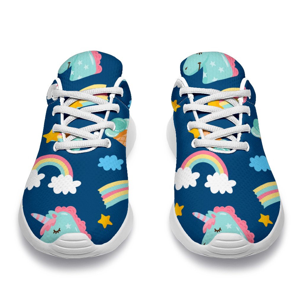 Cute Girly Unicorn Pattern Print Sport Shoes GearFrost