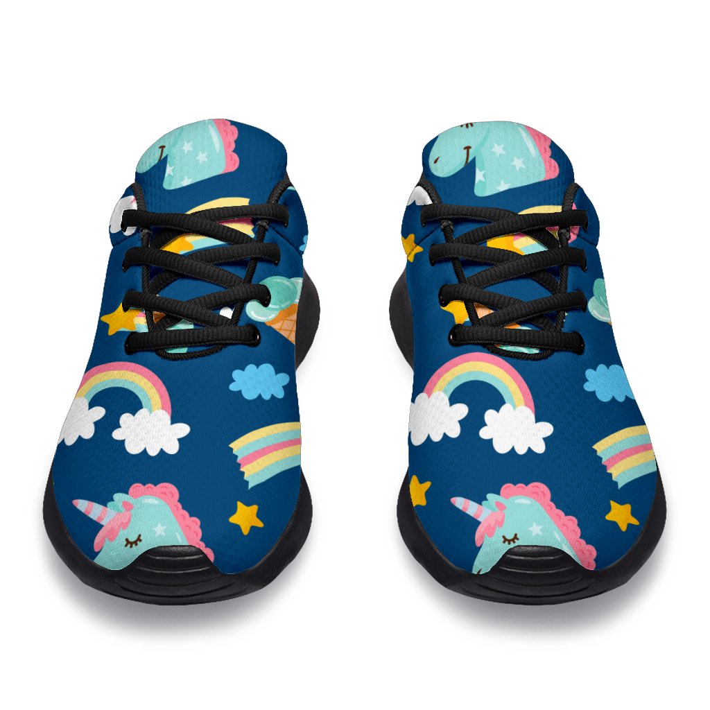 Cute Girly Unicorn Pattern Print Sport Shoes GearFrost