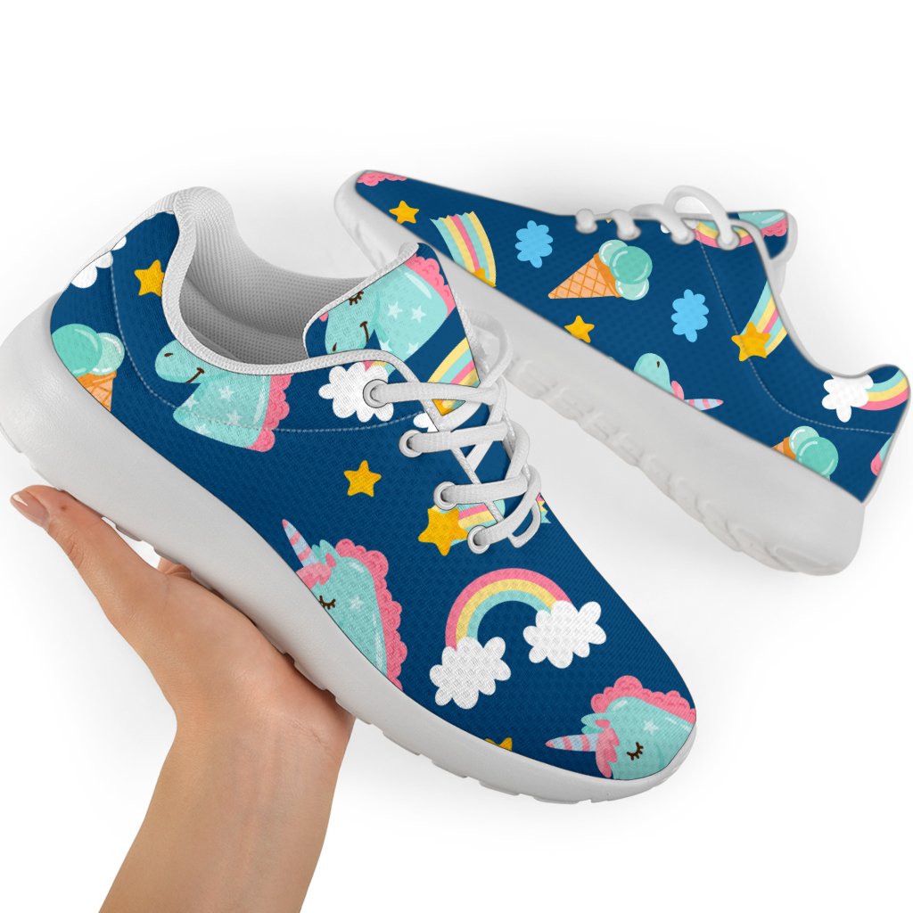 Cute Girly Unicorn Pattern Print Sport Shoes GearFrost