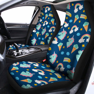 Cute Girly Unicorn Pattern Print Universal Fit Car Seat Covers