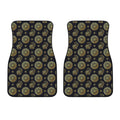 Cute Gold Boho Elephant Pattern Print Front Car Floor Mats