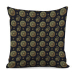Cute Gold Boho Elephant Pattern Print Pillow Cover