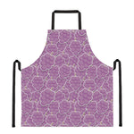 Cute Grape Pattern Print Apron