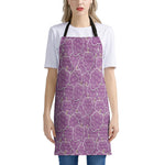 Cute Grape Pattern Print Apron