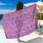 Cute Grape Pattern Print Beach Sarong Wrap