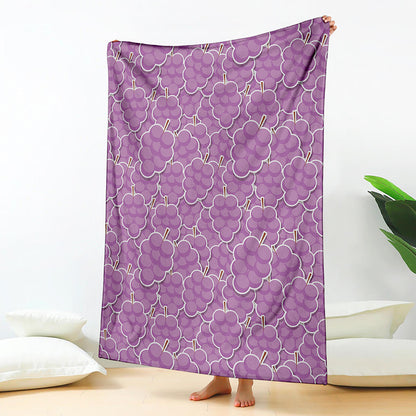 Cute Grape Pattern Print Blanket