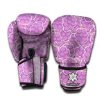 Cute Grape Pattern Print Boxing Gloves