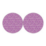 Cute Grape Pattern Print Car Coasters