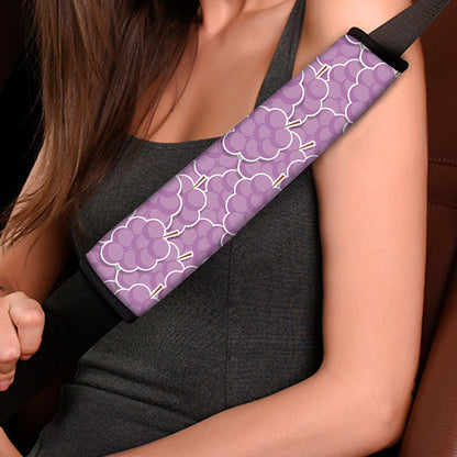 Cute Grape Pattern Print Car Seat Belt Covers