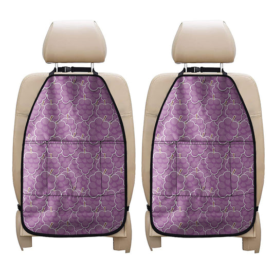 Cute Grape Pattern Print Car Seat Organizers