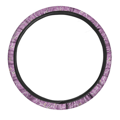 Cute Grape Pattern Print Car Steering Wheel Cover