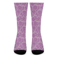 Cute Grape Pattern Print Crew Socks
