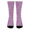 Cute Grape Pattern Print Crew Socks