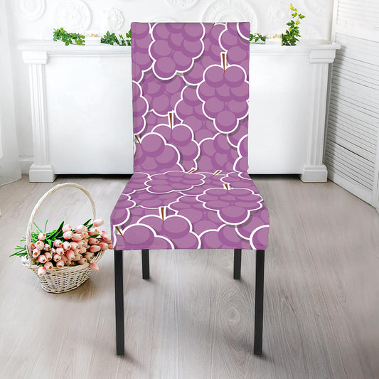Cute Grape Pattern Print Dining Chair Slipcover