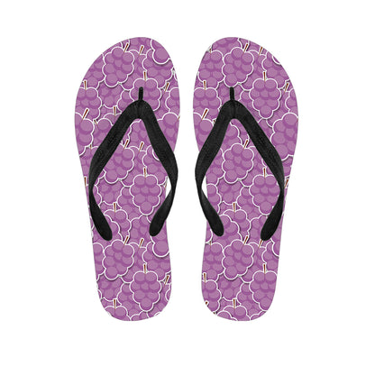Cute Grape Pattern Print Flip Flops