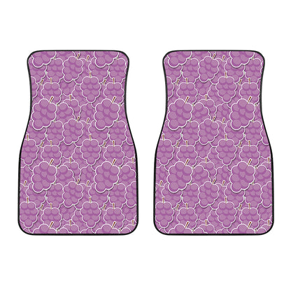 Cute Grape Pattern Print Front Car Floor Mats
