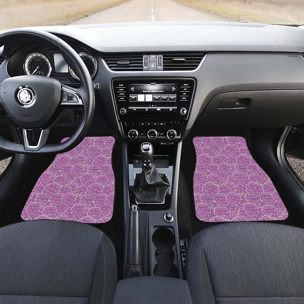 Cute Grape Pattern Print Front Car Floor Mats