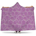 Cute Grape Pattern Print Hooded Blanket