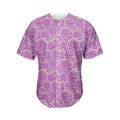 Cute Grape Pattern Print Men's Baseball Jersey
