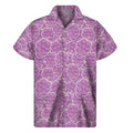 Cute Grape Pattern Print Men's Short Sleeve Shirt