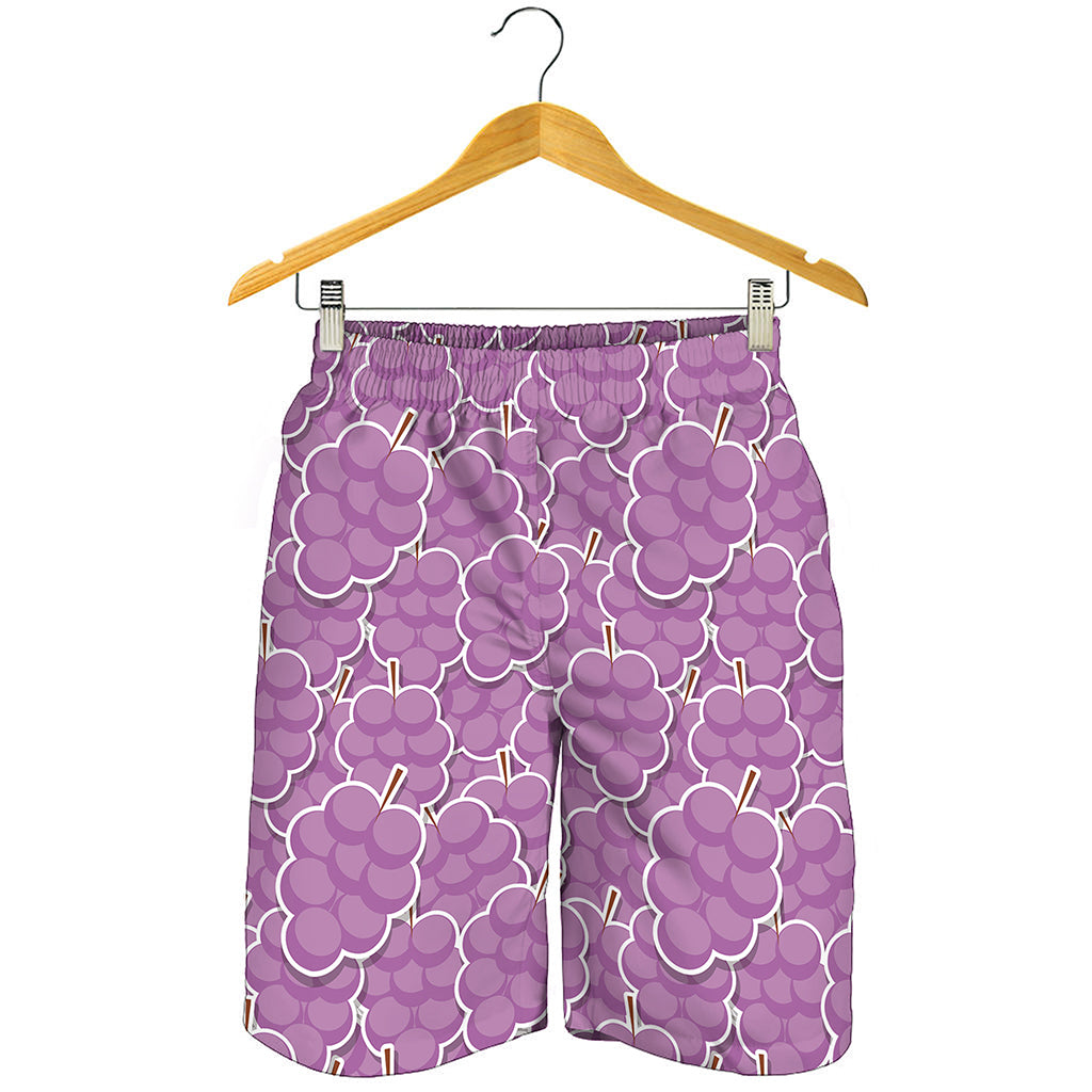 Cute Grape Pattern Print Men's Shorts