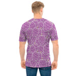 Cute Grape Pattern Print Men's T-Shirt