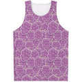 Cute Grape Pattern Print Men's Tank Top