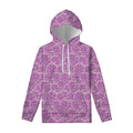 Cute Grape Pattern Print Pullover Hoodie