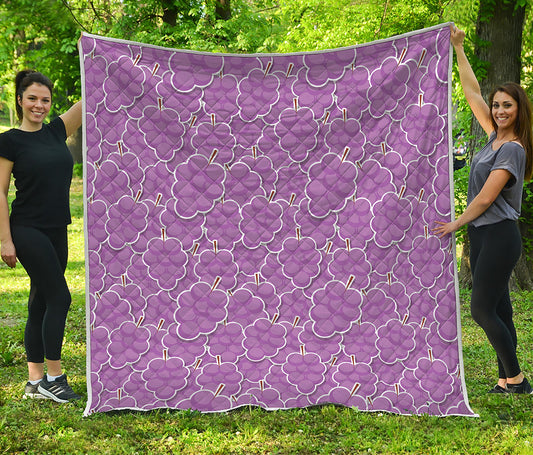 Cute Grape Pattern Print Quilt