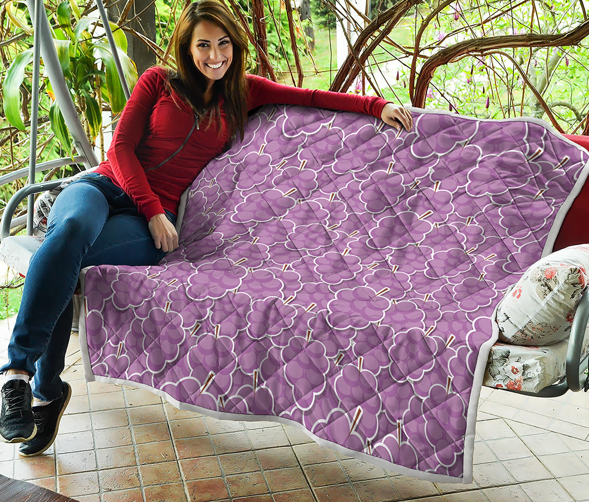 Cute Grape Pattern Print Quilt