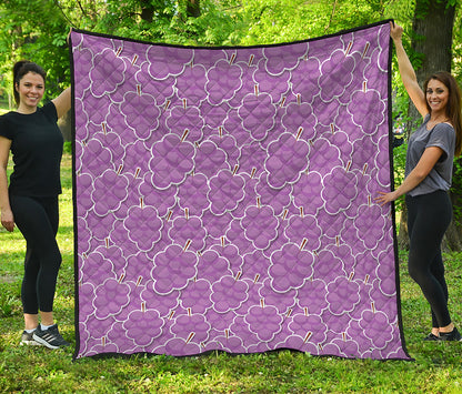 Cute Grape Pattern Print Quilt