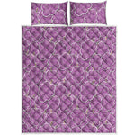 Cute Grape Pattern Print Quilt Bed Set