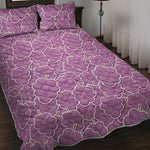 Cute Grape Pattern Print Quilt Bed Set