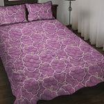 Cute Grape Pattern Print Quilt Bed Set