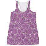 Cute Grape Pattern Print Women's Racerback Tank Top