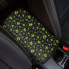 Cute Green Alien Pattern Print Car Center Console Cover