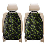 Cute Green Alien Pattern Print Car Seat Organizers