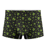 Cute Green Alien Pattern Print Men's Boxer Briefs