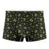 Cute Green Alien Pattern Print Men's Boxer Briefs