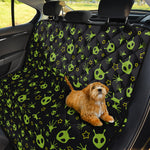 Cute Green Alien Pattern Print Pet Car Back Seat Cover