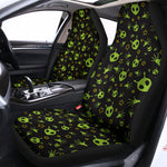 Cute Green Alien Pattern Print Universal Fit Car Seat Covers