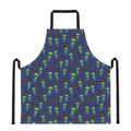Cute Green Alien UFO Print Apron