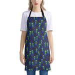 Cute Green Alien UFO Print Apron
