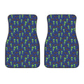 Cute Green Alien UFO Print Front Car Floor Mats