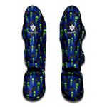 Cute Green Alien UFO Print Muay Thai Shin Guard