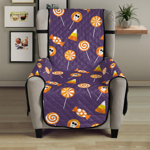 Cute Halloween Candy Pattern Print Armchair Protector