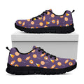 Cute Halloween Candy Pattern Print Black Running Shoes