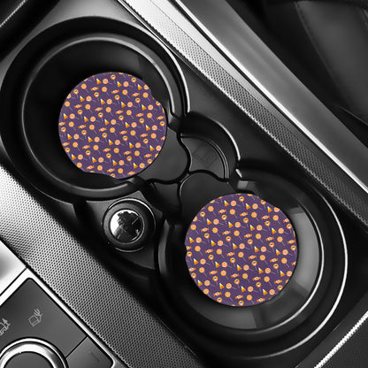 Cute Halloween Candy Pattern Print Car Coasters