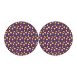 Cute Halloween Candy Pattern Print Car Coasters