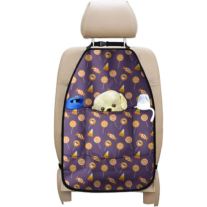 Cute Halloween Candy Pattern Print Car Seat Organizers